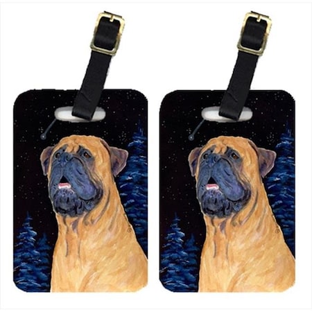 Carolines Treasures SS8672BT Bullmastiff Luggage Tag - Pair 2; 4 X 2.75 In.